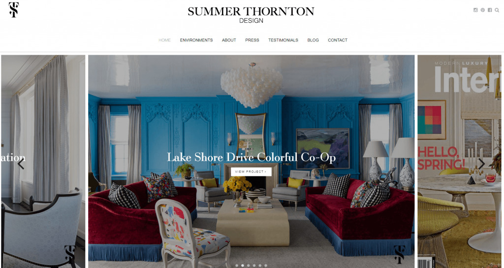 Summer Thornton designer website